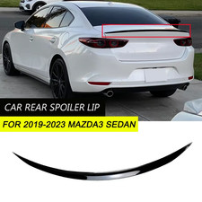 Mazda3 Sedan Car Rear Spoiler Wing Lip Kit Glossy Black 2019 2020 2021 2022 2023