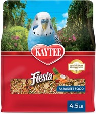 Kaytee Fiesta Parakeet Bird Food, Nutritious and Fun Blend, Supports Skin, Feath