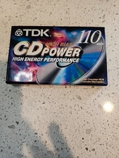 NEW TDK CD Power High Bias 110 Minutes Type II Cassette Tape