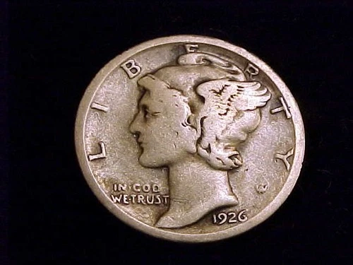 1926-S  Mercury Dime, Very Good  Grade.
