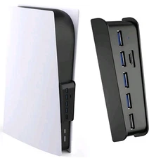 6 Ports Extend USB Hub Adapter For Sony PS5 *Read* For Compatability