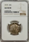 1919 Standing Liberty Quarter – NGC AU58FH - SLQ - Beautiful Colors