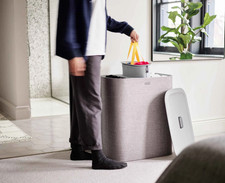 Image of Joseph Joseph Tota Trio 90L Ecru Laundry Separation Basket - *Brand New/Boxed*