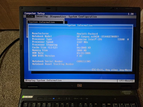 Portátil HP Compaq NX9420 Windows XP - Imagen 2 de 6