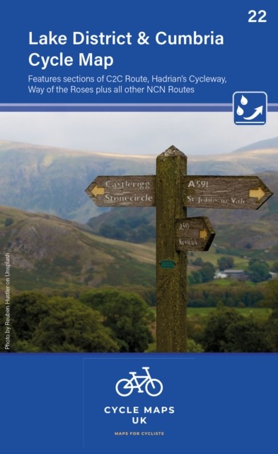 Lake District & Cumbria Cycle Map 22 by Cycle Maps UK (Sheet map, folded)