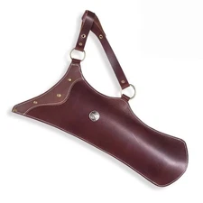 Traditional Arrow Quiver Brown Crazy Horse Leather for Recurve Bow Hunting Bow