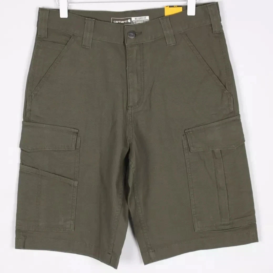Carhartt Men's 11" Work Cargo Shorts Rugged Flex Relaxed Fit Tarmac Brown 103542
