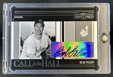 2004 Donruss Timelines Bob Feller Call to the Hall Auto #CH-3 Indians