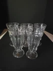 Set Of 5 Anchor Hocking Glass Sundae Ice Cream Dessert Parfait Clear Glasses