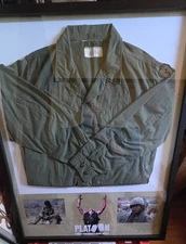 Platoon Production Used Jacket Forest Whitaker BIG HAROLD  Prop Store COA RARE