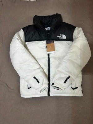 The North Face 700 Daunenjacke Weiß Schwarz Neu Mit Etikett Größe M