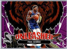 2023-24 Donruss #2 Paul George Unleashed Purple Press Proof Los Angeles Clippers