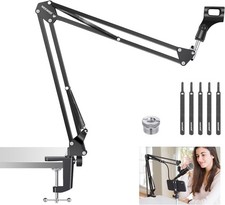 Neewer Microphone Arm Stand, Suspension Boom Scissor Mic Arm Stand with 3/8 to