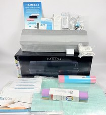Silhouette Cameo 4 Die Cutting Machine Black Brand New Open Box w Extras Bundle