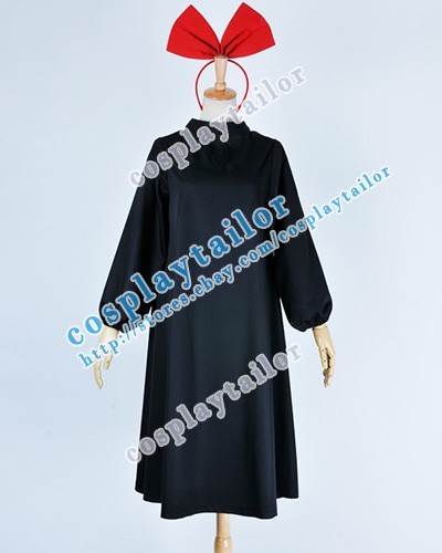 Kikis Delivery Service Majo No Takkyubin Cosplay Costume Black Dress  Halloween | eBay