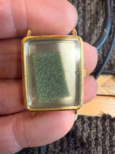 Boîtier De Montre Vintage Gruen - Diamètre 26.6 Mm, Acier Inoxydable, Verre Fissuré (neuf Avec Défauts)