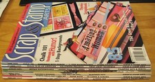 Vintage Scrapbooks Scrap  Stamp Magazines Lot of 7 Crafting Hobbies Craft