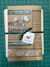 18" x 90" (1/2 yard) Warm and Natural Cotton Batting Pot Holder Lining Rag Quilt