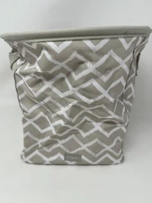 Thirty-One Mini Storage Bin Round Organizer 31 Dancing Diamond Collapsable NEW