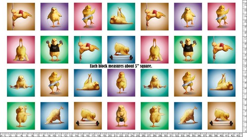 Elizabeths Studio Fitness Chicks 24.5″ Fitness Chicks Block Panel - 41000E-WHITE - Picture 2 of 4