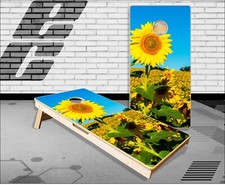 Sunflower Cornhole Boards Bean Bag Toss Game