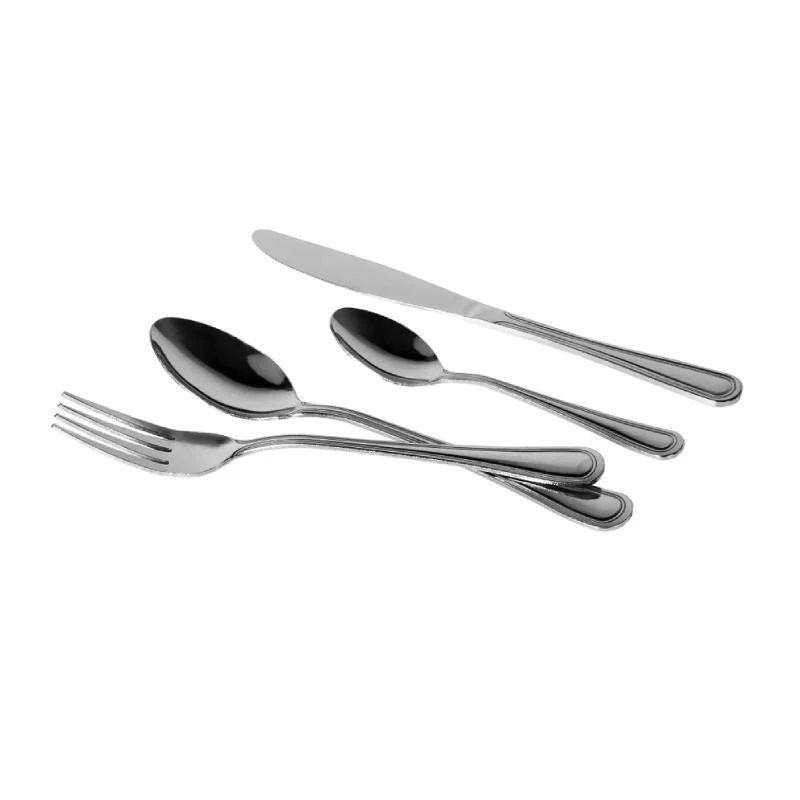 Set posate 24 pezzi servizio acciaio inox inossidabile classico per 6 persone - Immagine 3 di 4