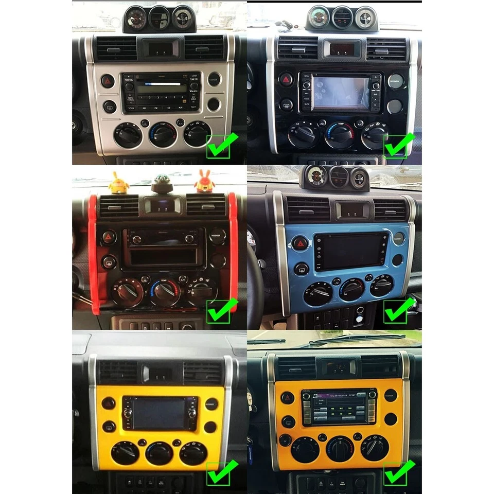 "Radio de coche Android 13,3"" para Toyota FJ Cruiser 2007-22 GPS navegación multimedia reproducción de carros" Foto 4 de 4