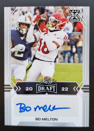 2022 Leaf Draft Bo Melton #BA-BM1