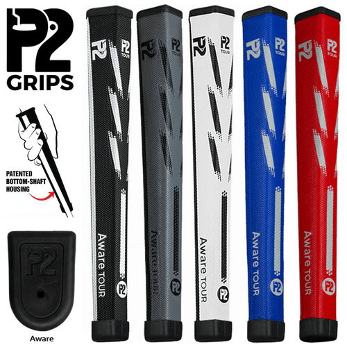 P2 AWARE TOUR GOLF PUTTER GRIFF ""PATENTIERTES UNTERES WELLENGEHÄUSE"" + KOSTENLOSES GRIFFBAND - Bild 3 von 8