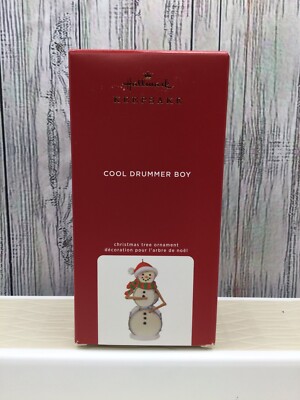 2020 Hallmark Keepsake Ornament COOL DRUMMER BOY  Magic Sound Snowman  NIB