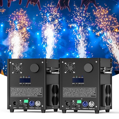 700W Cold Spark Machine DMX512 Sparkular Funkenmaschine Hochzeit Show Flightcase