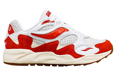 Saucony Grid Shadow 2 Ivy Prep White Red S70813-2 Men New