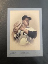 2005 Donruss Whitey Ford Studio Portraits Leather & Lumber Blue /40 #SP-61