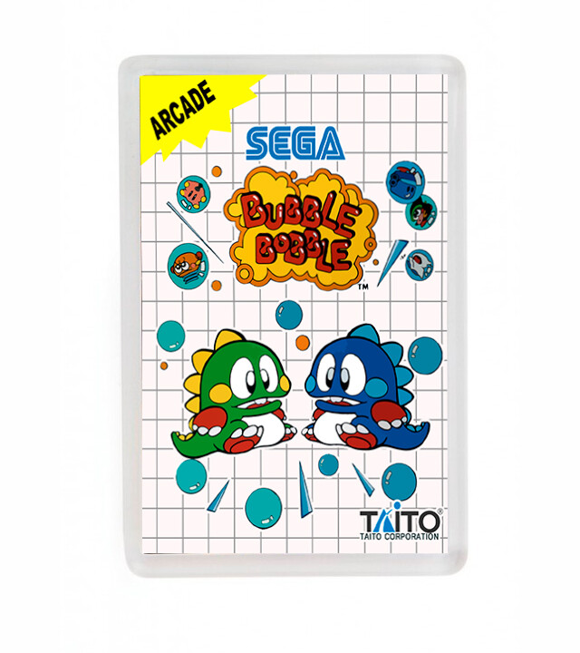 BUBBLE BOBBLE Fridge Magnet Iman nevera SEGA Master System 1 Unité