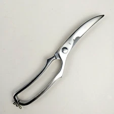 Vintage Stainless Poultry Kitchen Scissors Shears - Made in Italy