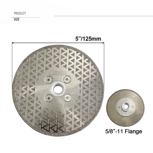 2pcs 5"/125mm Electroplated Diamond Cutting Grinding Blades Grinder Discs Wheel - Picture 2 of 9