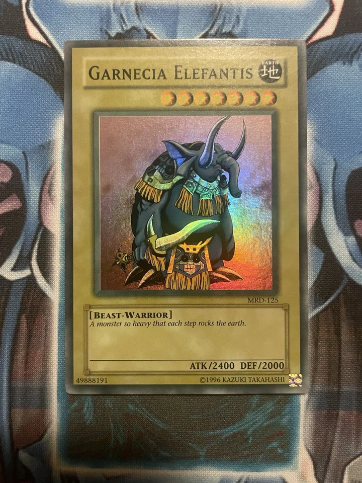Yu-Gi-Oh! Garnecia Elefantis MRD-125 Unlimited Super Rare FADED MISPRINT VLP/NM - Image 2 of 4