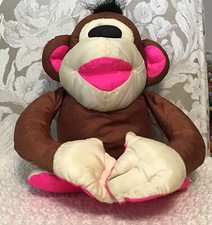 Fisher Price PUFFALUMP Chattering Chimp BROWN - SHAKE ME Vintage 1984