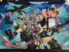 Amanda LaPalme Tribrigade BUNDLE - Playmat (SPOT HOLO) Sleeves, Sticker & FC