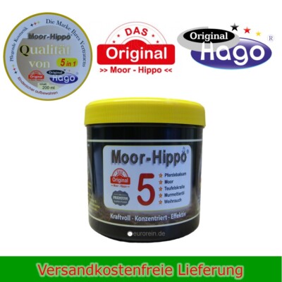 Hago Moor-Hippo 5 Pferdebalsam 200ml Teufelskralle Murmeltier Öl Balsam Gel
