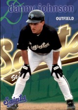1998 St. Paul Saints Team Issue #10 Danny Johnson Pensacola Florida FL Card