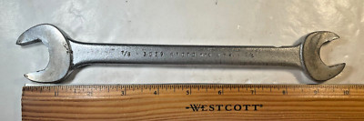 Vintage PROTO Double Open End Wrench #3039 7/8'' & 3/4'' MFG USA 1950s-1960s