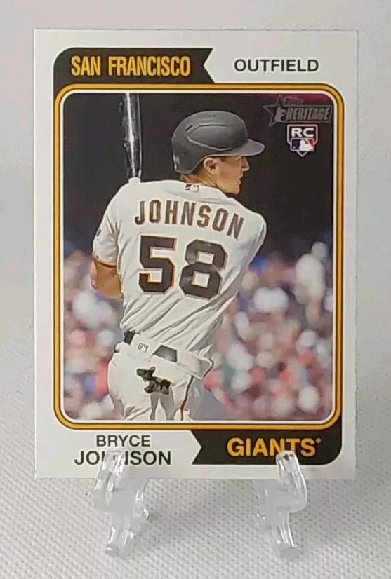 ⚾️2023 topps heritage BRYCE JOHNSON (rookie) baseball card #353⚾️ *Giants*