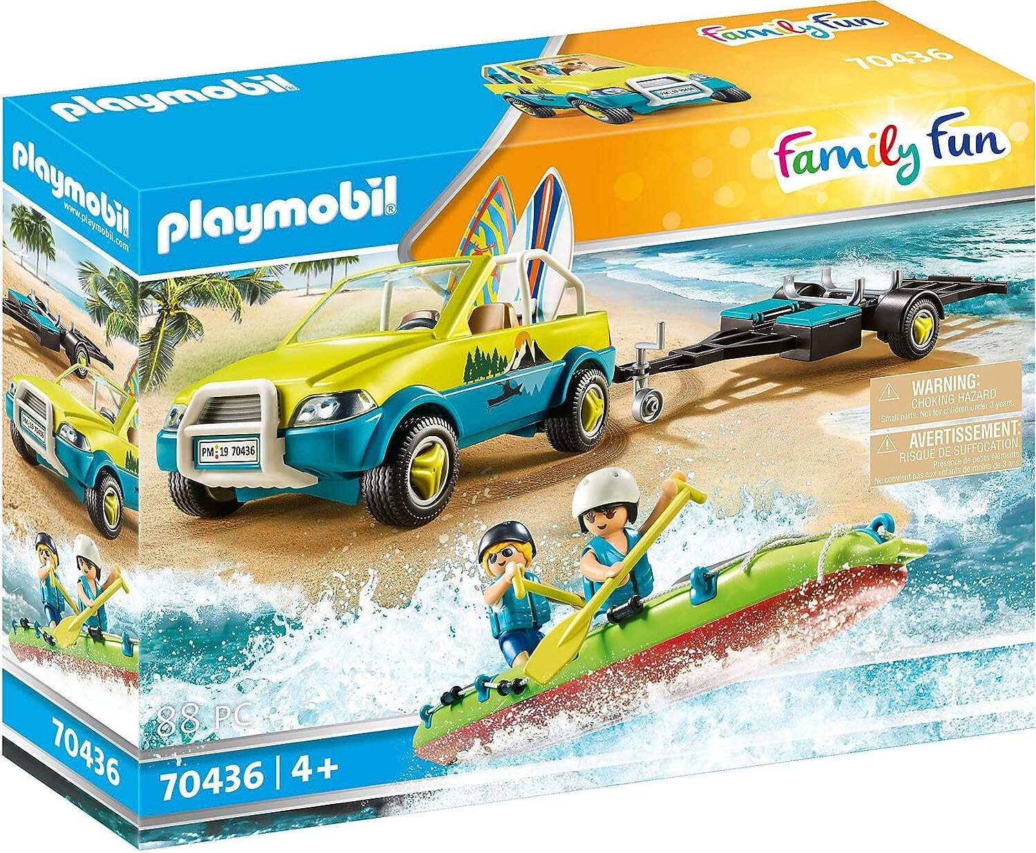 Playmobil 70436 voiture et canoë pour imaginer les vacances au camping