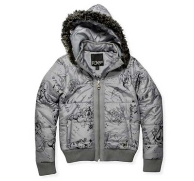 FOX Jacke Girls Gold Mine Grau Gr.M MX Moto Cross Downhill Enduro