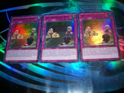 3x Amazoness Hot Spring 1st Edition Ultra Rare BLCR-EN039 Yu-Gi-Oh!