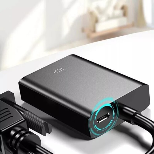 1080P VGA auf HDMI Audio-Untersützung Adapter Auflösung VGA zu HDMI PC - Bild 9 von 16