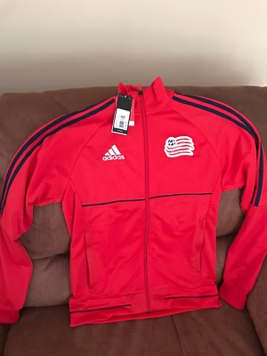 Adidas New England mls soccer Red Anthem Track jacket NWT size
