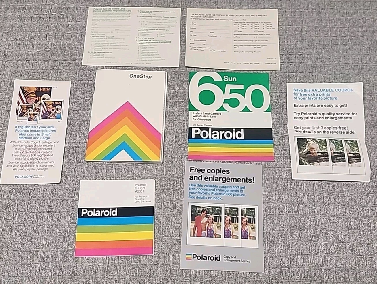 POLAROID LAND CAMERA ONE STEP 600 SERIES