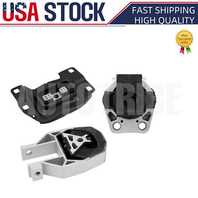 Engine Mounts & Trans. Mount 3PCS Set For Ford Focus 2012-2018 L4-2.0L